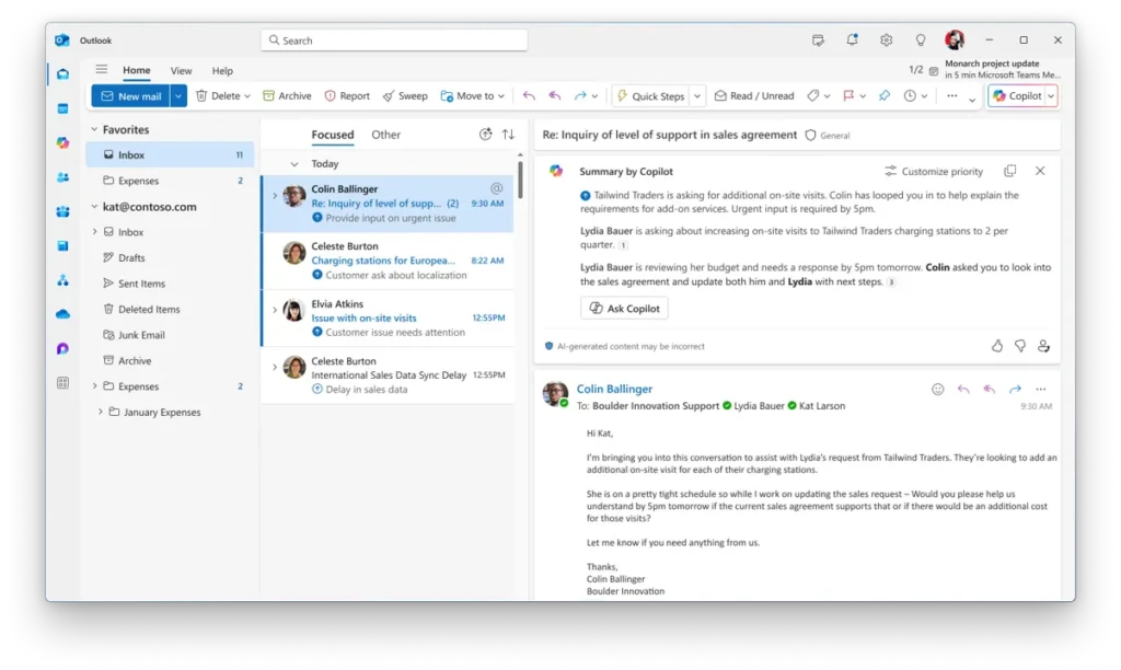 Copilot in Outlook