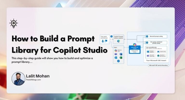 Prompt Library Layout How to Build a Prompt Library for Copilot Studio - The Lalit Blogs
