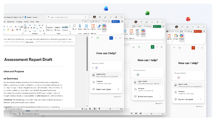 Agent mode in Word, Excel, and PowerPoint 