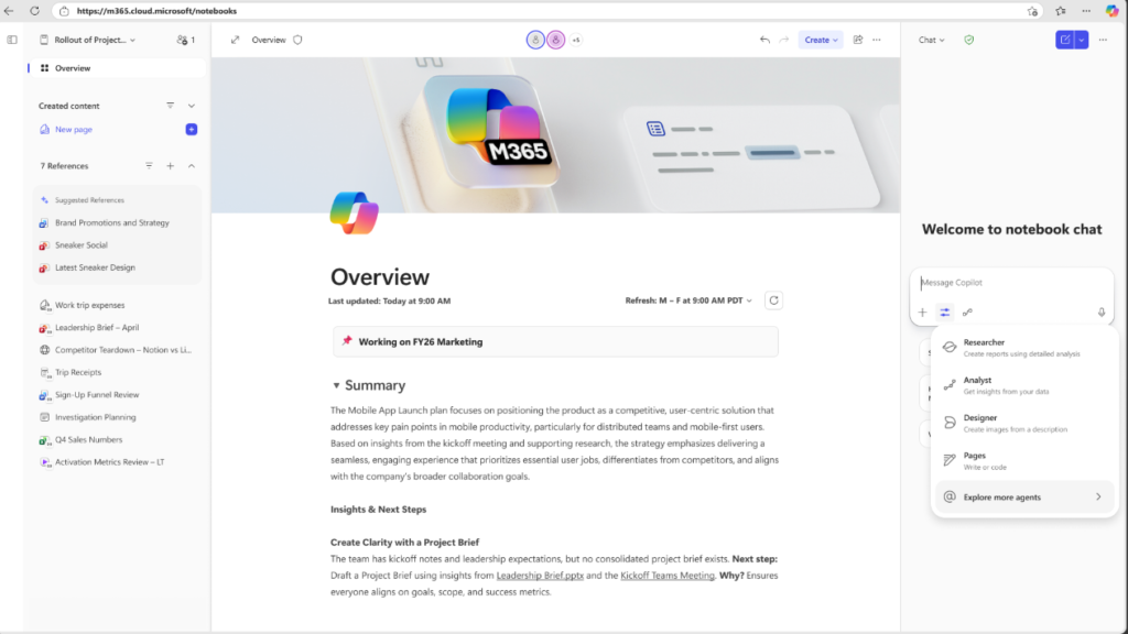 Copilot Notebook Ground Agents