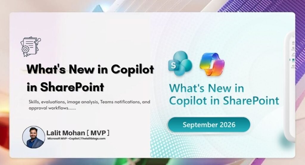 What’s New in Copilot in SharePoint: September 2026 Copilot in SharePoint